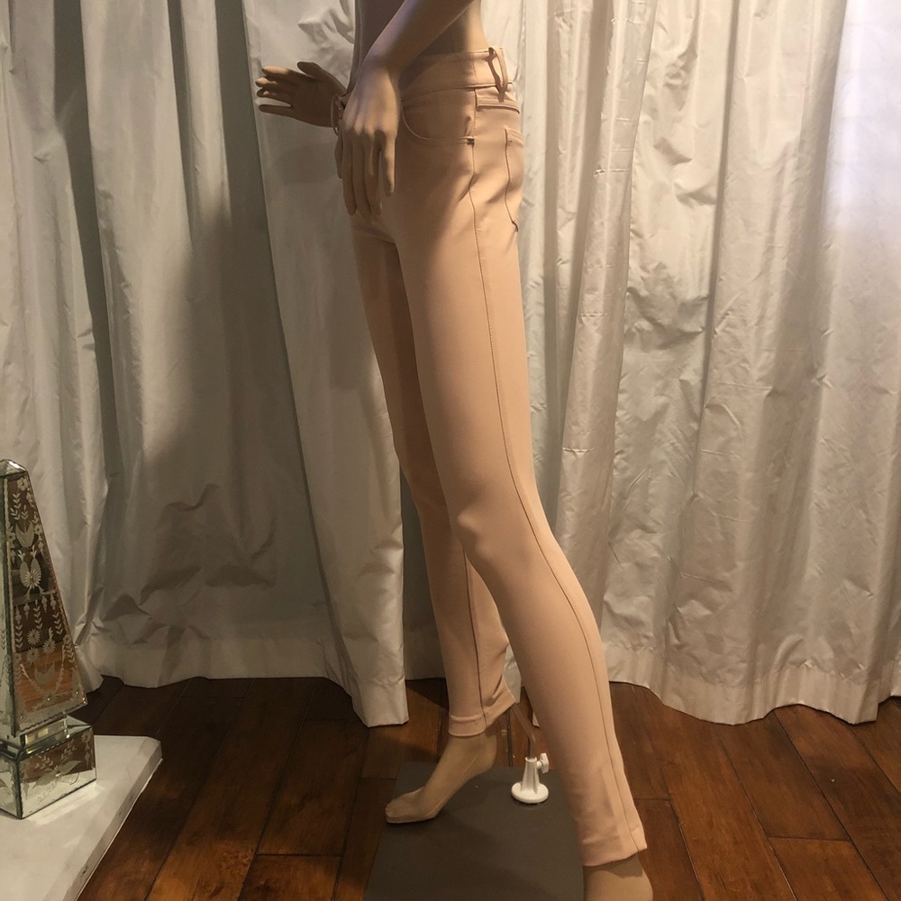 Skinny High-Rise Stretch Pants in Blush Pink - Picture 4 of 6